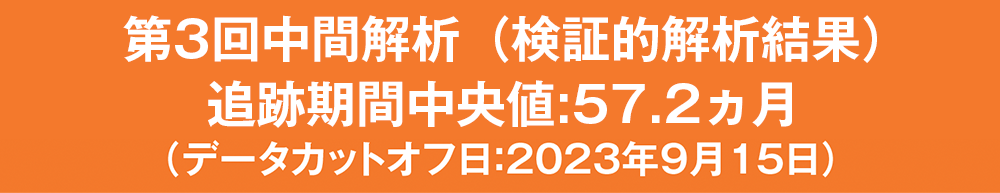 第3回中間解析ラベル（検証的解析結果）